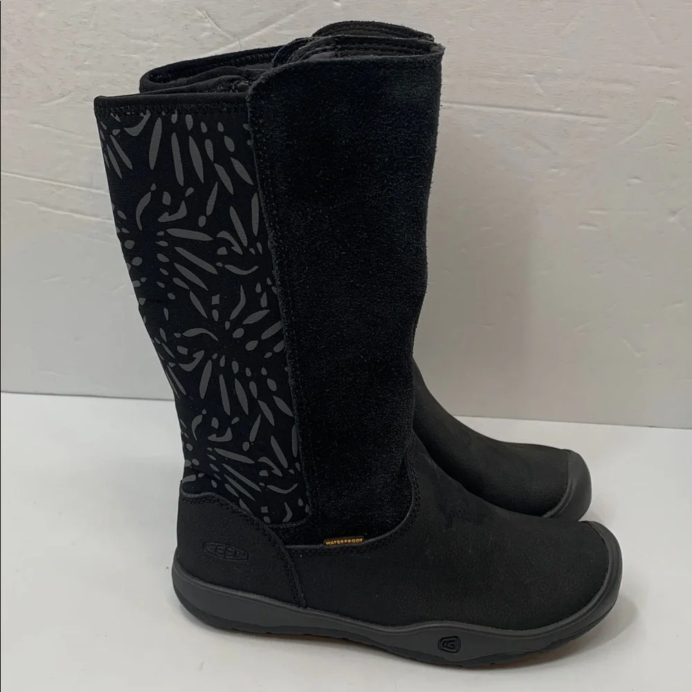 Keen Moxie Little Kids Waterproof Black Tall Winter Boots Size 13
